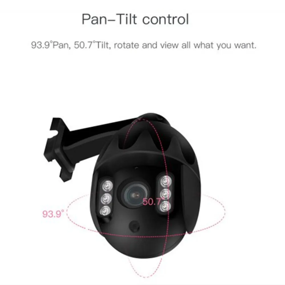 2MP 1080 P Беспроводная PTZ камера Авто фокусное 4X зум наружная Водонепроницаемая скоростная купольная камера