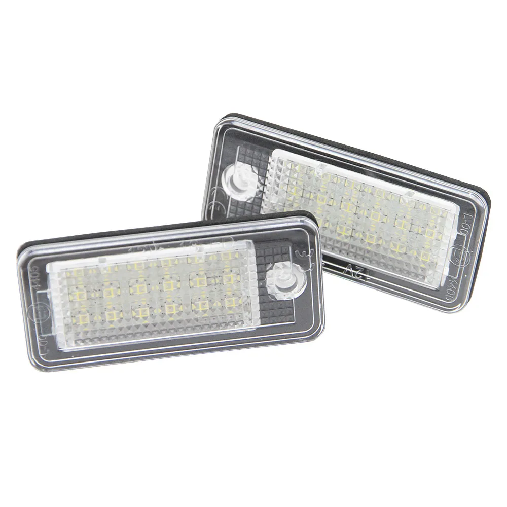 Белый 3 Вт 18 SMD СВЕТОДИОДНЫЙ номерной знак для Audi A4 A6 C6 A3 S3 S4 B6 B7 S6 A8 S8 Rs4 Rs6 Q7 Canbus