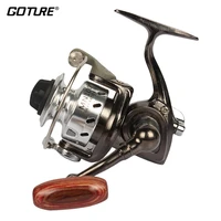 goture mini fishing reel palm size metal coil ultra light small spinning reel for ice fishing pen rod molinete carrete de pesca