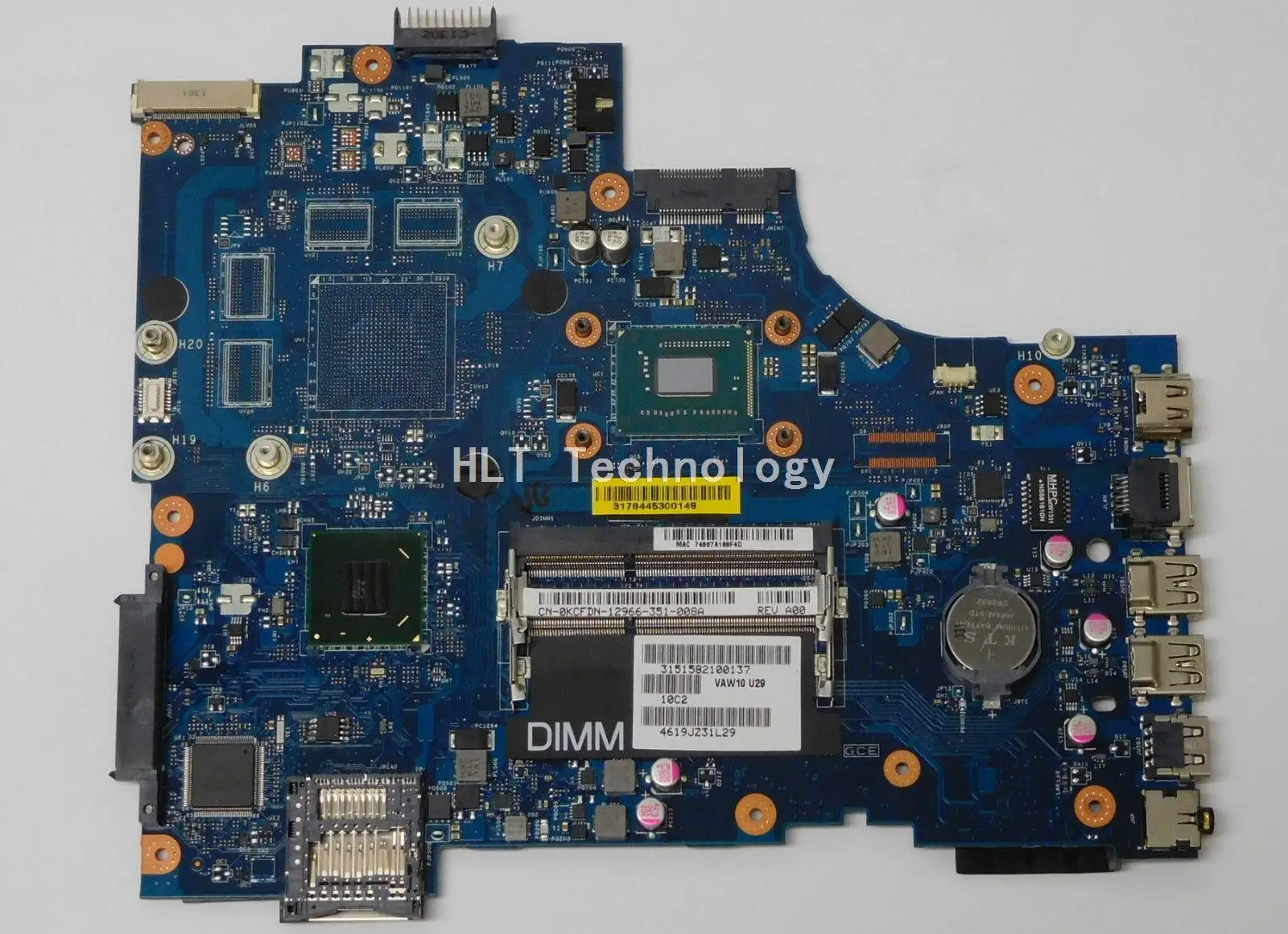 Материнская плата для ноутбука Dell Inspiron 17R 3721 5721 CN 03WVDR VAW11 LA 9102P I5 CPU материнская