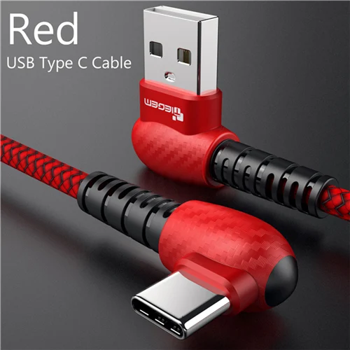 Red for USB Type C TIEGEM USB кабель для iPhone X XS MAX XR 8 7 6 5 6s S usb type C кабель зарядное устройство Micro USB кабель кабели для мобильных телефонов - Цвет: Red for USB Type C