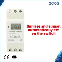 the latest sunrise sunset automatic off and on switch 220v digital timer with 16times onoff per day weekly 1min 168h obos brand
