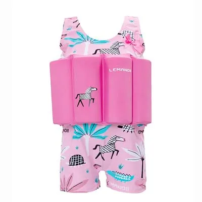 Rose red boxer Girls Swimsuits Child Swimming Trunks Shorts Children's Swimwear Kids Buoyancy Swimsuit Baby Boys Girls Swim Vest - Цвет: Rose red boxer