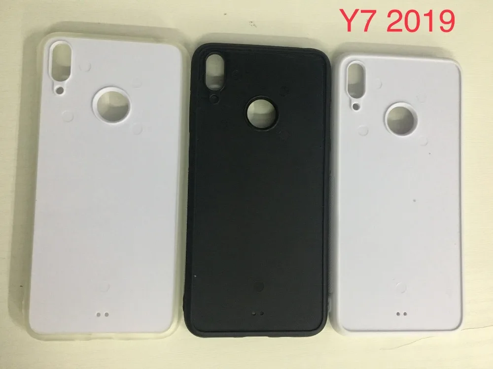 2D сублимационный пустой ТПУ + ПК резиновый чехол для Huawei Y6 2019 Y7 с алюминиевыми