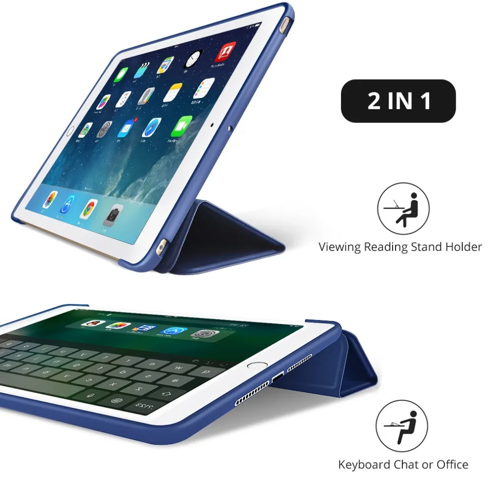 Для iPad Air 2 Air 1 чехол 9,7 противоударный защитный смарт-чехол для iPad 5 6 9,7 из искусственной кожи Coque Auto Sleep Wake