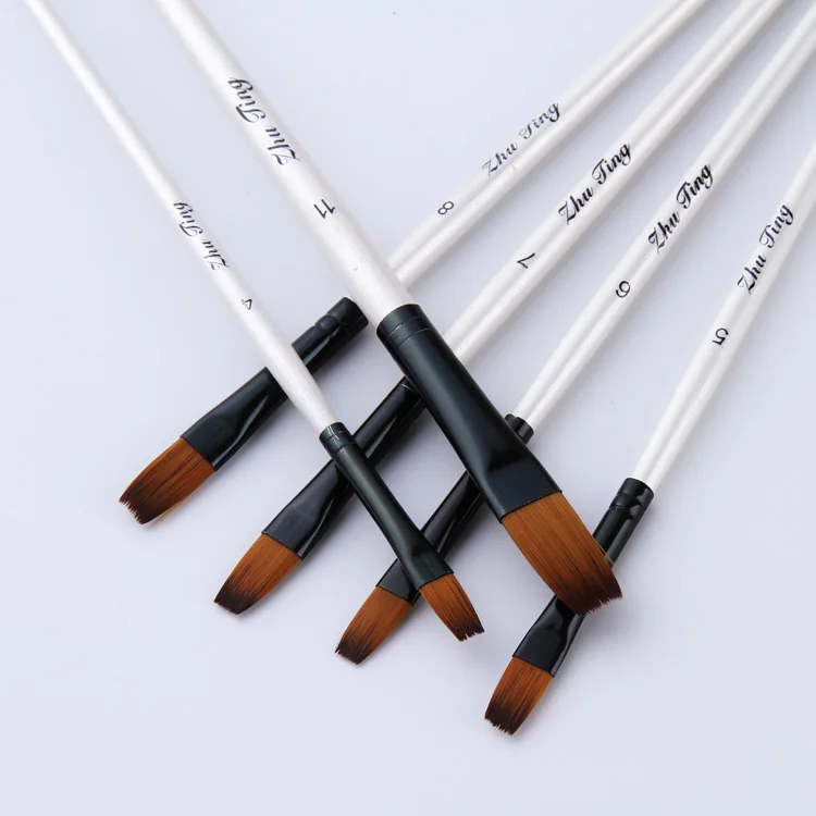 12 шт./компл. нейлоновая Акварельная кисть для рисования ручка набор обучения DIY