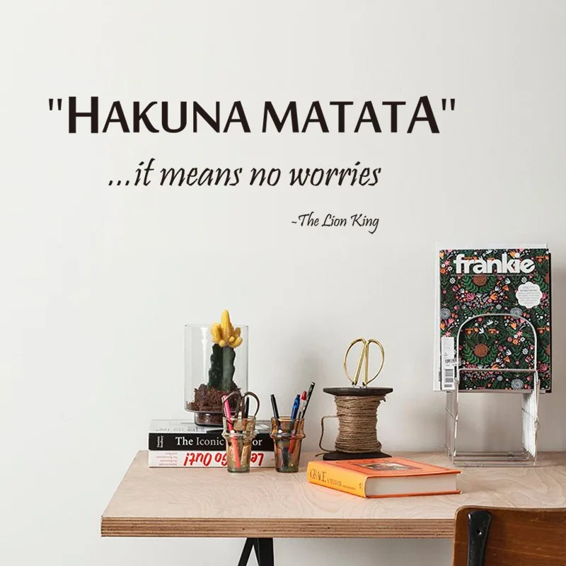 Виниловая наклейка на стену Не беспокойтесь|wallpaper decor|home decordecoration art |