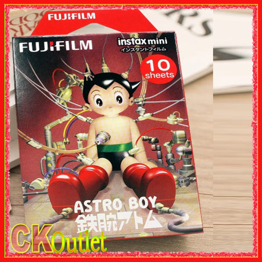 Fuji Плёнки Instax Mini 8 Astro Boy 10 шт. действует до 2018-7 + Бесплатный подарок для Polaroid фото