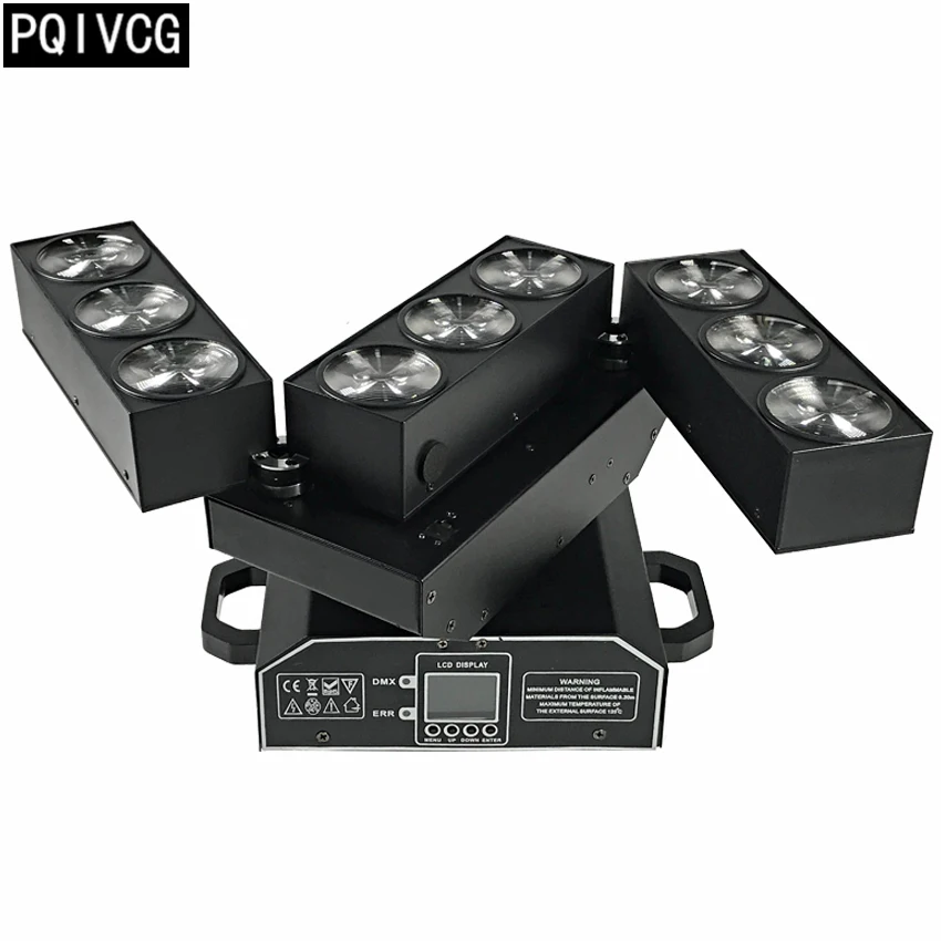 

Новинка! Матричный светильник с деформацией, 4 в 1, 9x12 Вт, DMX512