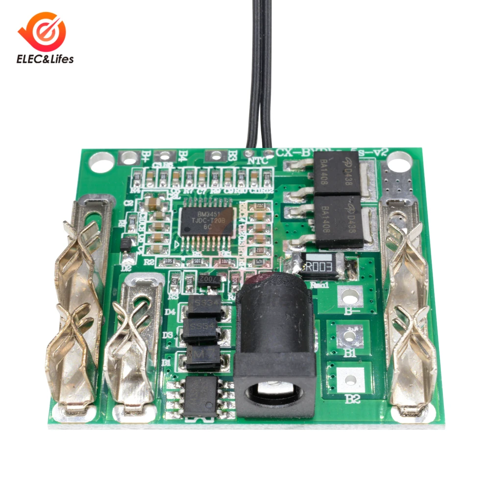 Защитная плата для зарядки литий-ионных аккумуляторов 18/21 в 20 А BMS PCM PCB литиевых