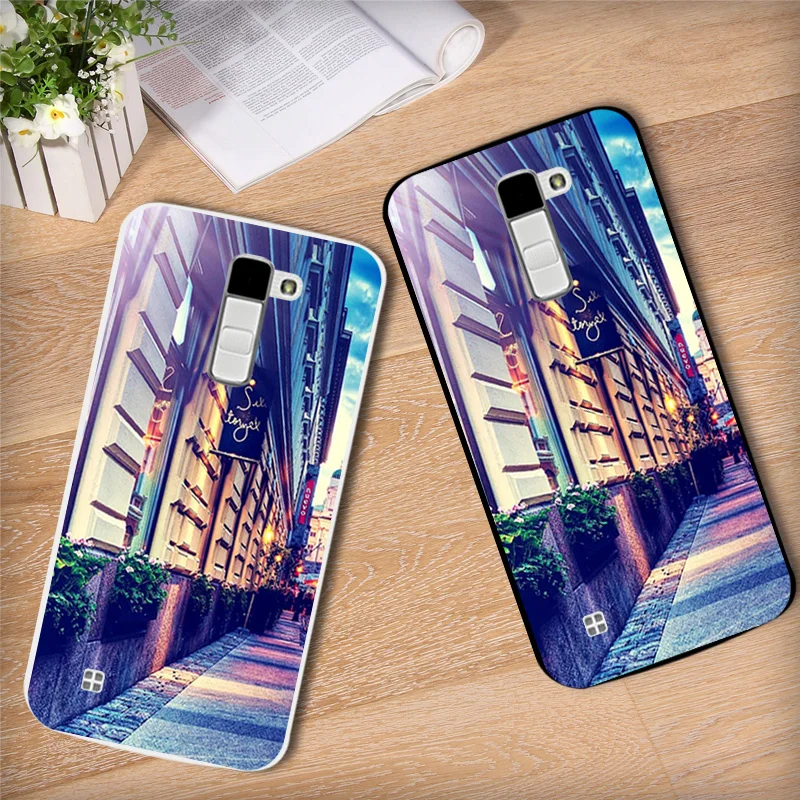 Чехол для LG K10 LTE полный защитный 5 3 дюймов Мягкие TPU ультратонких k420n K430 K430ds F670 ясно