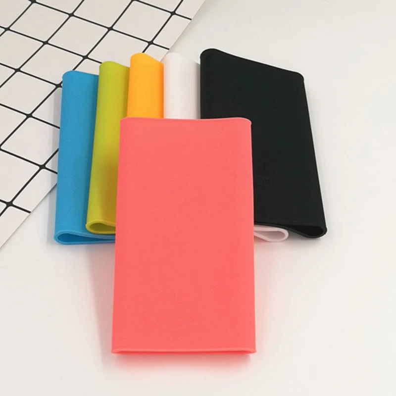 Крышка чехол для Xiaomi Mi 2nd Generation Мощность Банка 10000 мА/ч, силиконовый чехол резиновое покрытие Комплекты внешних аккумуляторов протектор
