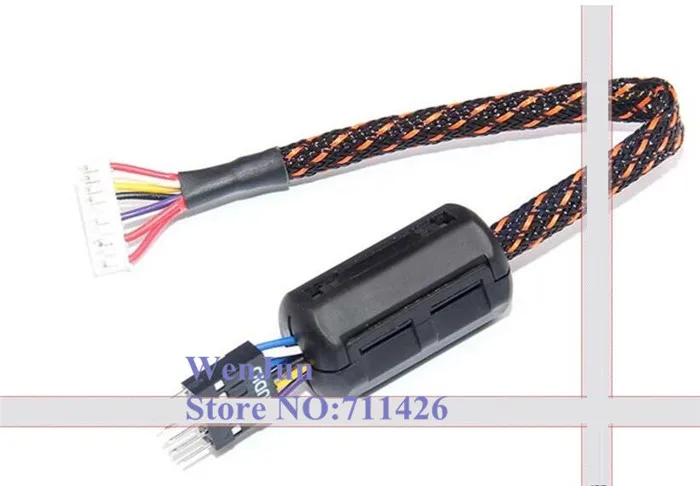 DIY 10Pin to 9Pin Audio Adapter sleeved Cable 5.1&amp 7.1 SB0350 0460 Channel For Creative Sound Card Connect HOST Case Front Panel |