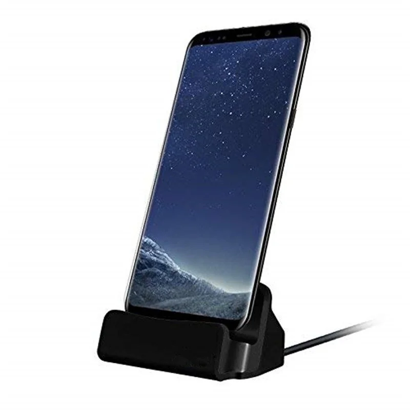 Металлическая док станция Type C зарядное устройство Micro USB для Samsung Galaxy A3 A5 A7 J3 J5 J7 J1