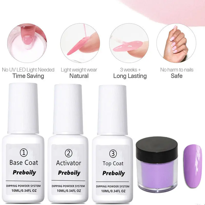 4pcs Set1 4 шт./компл. погружения порошки для ногтей Базовое покрытие градиент французский гвоздь натуральный Цвет голографический блеск для лечения ногтей искусство украшения - Цвет: 4pcs Set1