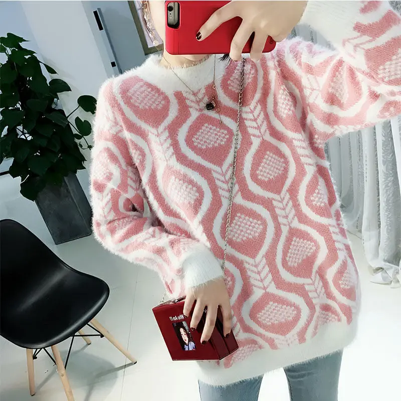 Alien Kitty Winter Simple Pullover High Quality Elegant Sweater Outwear Stylish New Loose Casual Fresh Knitted Thicken All-Match | Женская