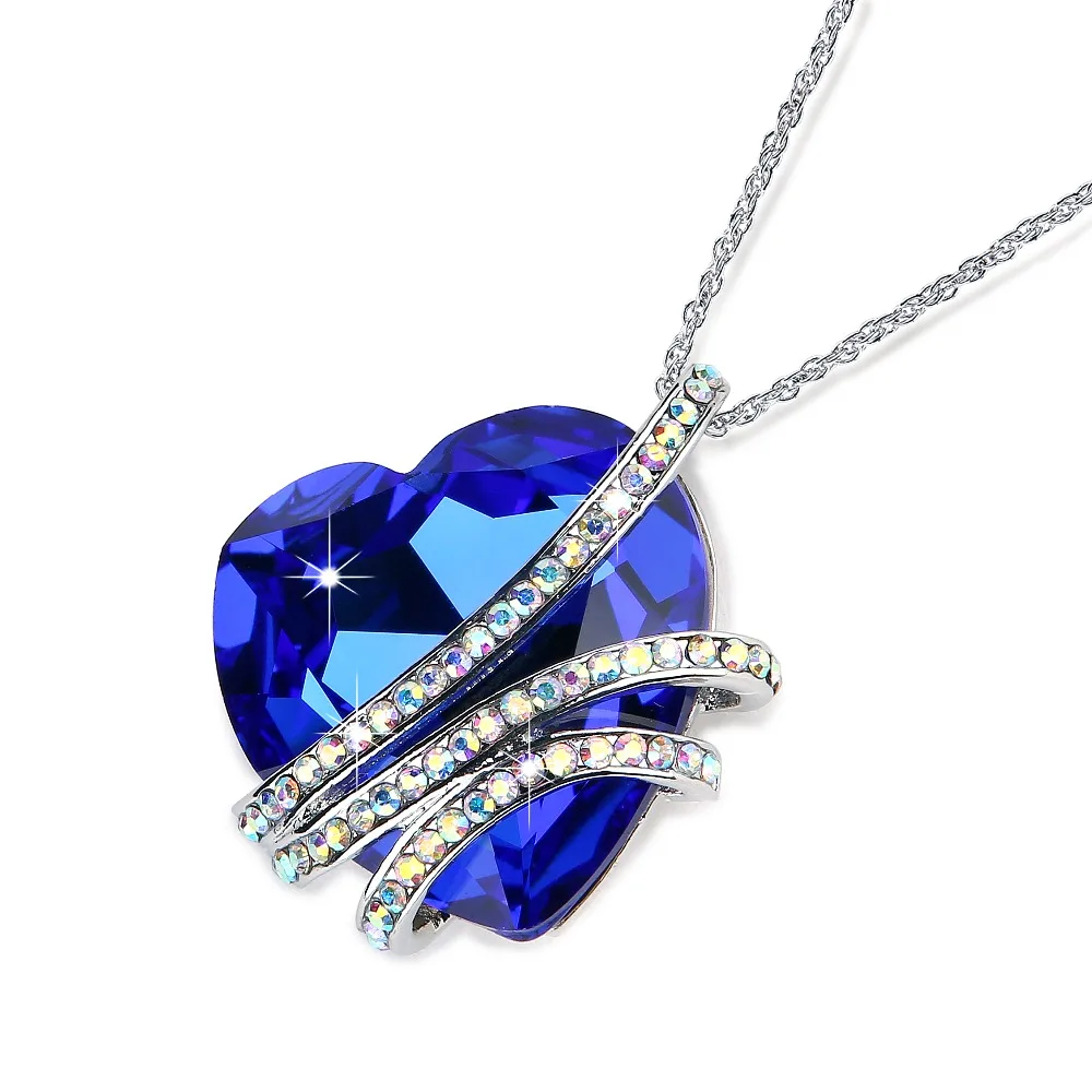 Женское Ожерелье и ожерелье с подвеской swarovki подвеской|stone heart|heart stonenecklace stone pendant |