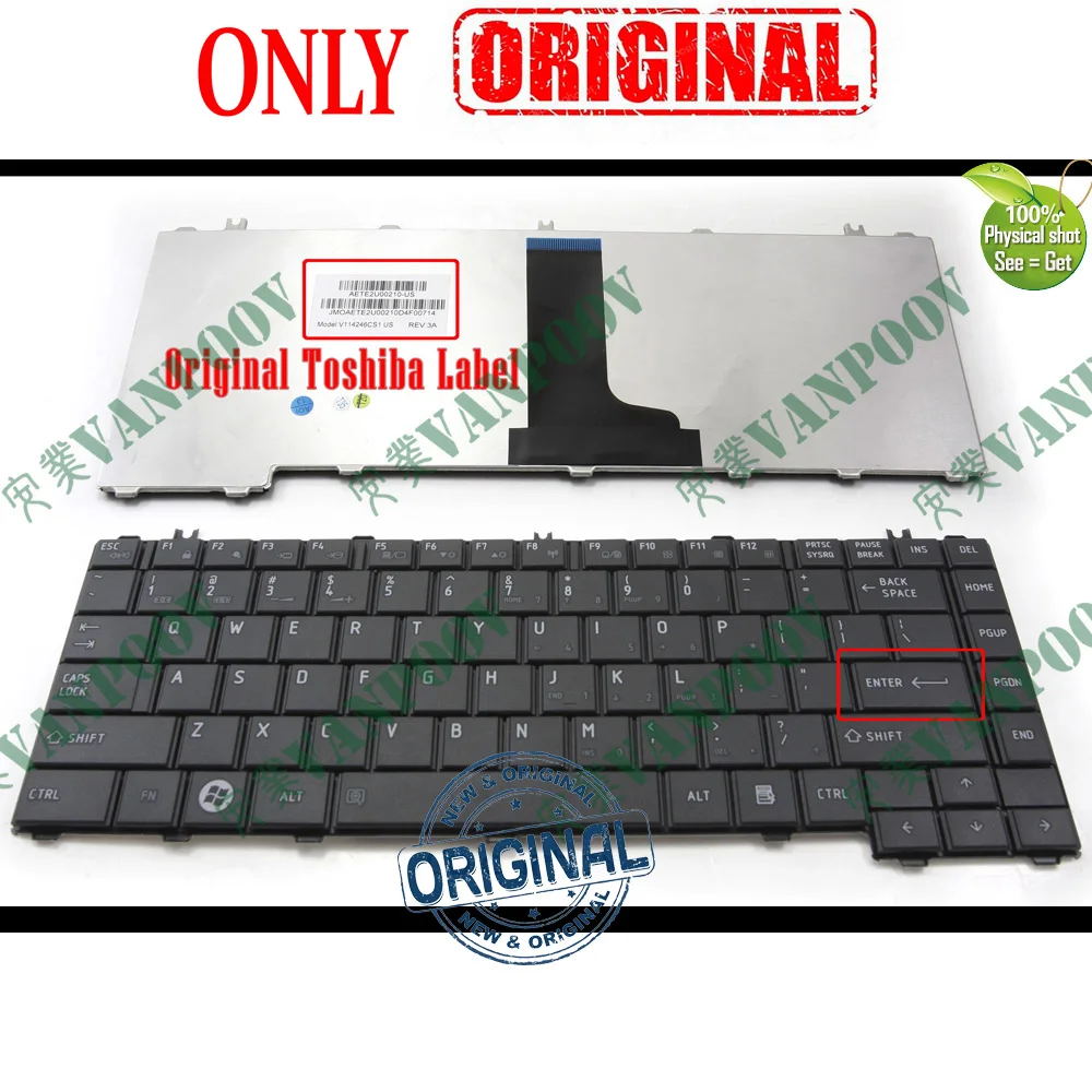 Новая английская клавиатура для ноутбука Toshiba Satellite C600 C600D C645 L600 L600D L630 L640 L640d L645 L645d