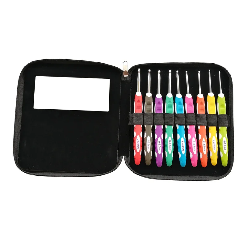 9 шт./компл. алюминиевые швейные иглы крючки для вязания инструменты ручного