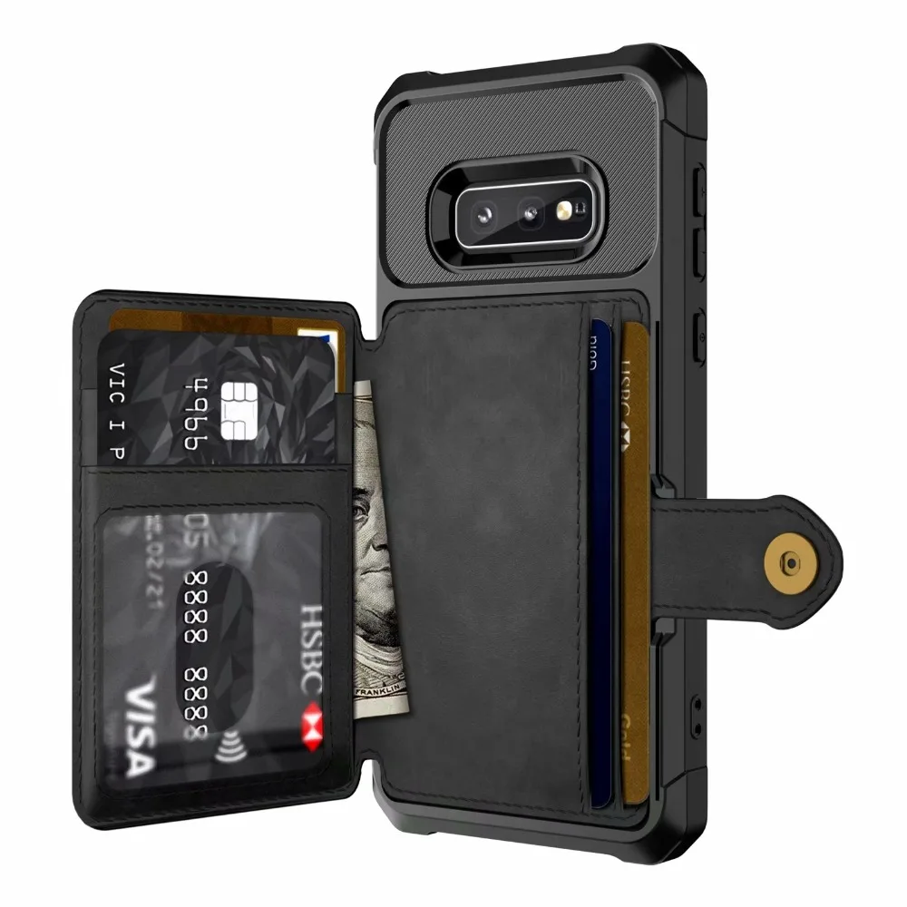 Роскошный чехол-кошелек из искусственной кожи для Samsung Galaxy S20 S10 Plus чехлы бумажник