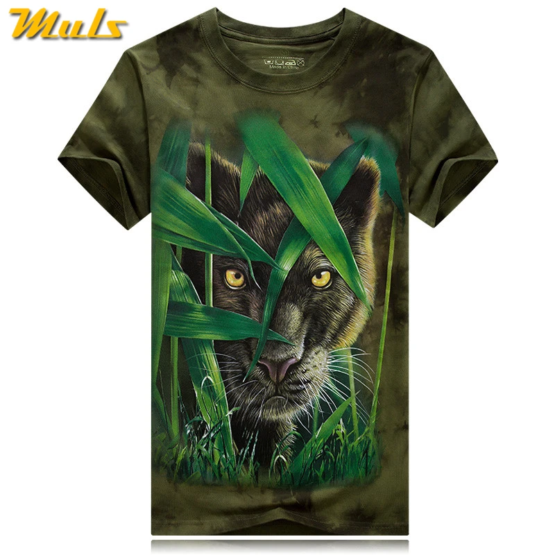 Мужская быстросохнущая футболка с леопардовым принтом Размеры s m L XL XXL | одежда