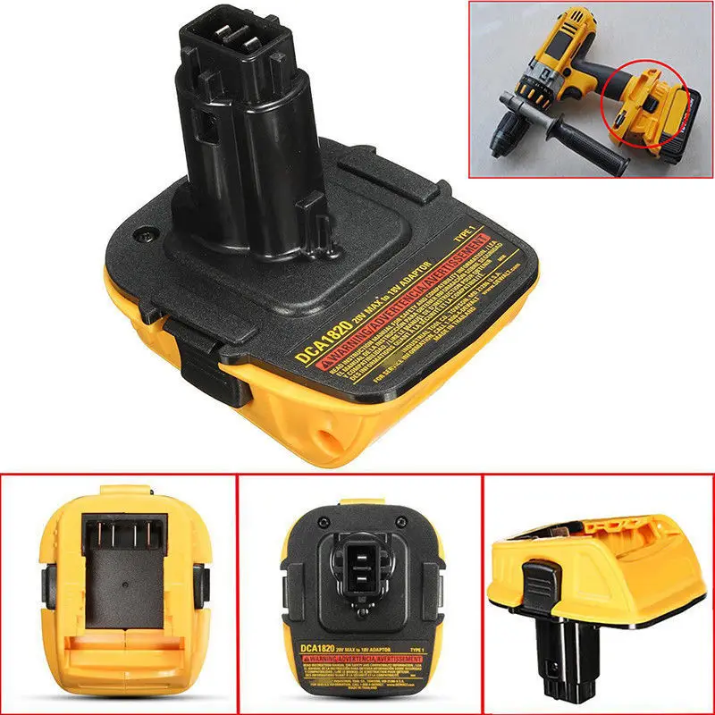Новый DCA1820 адаптер 18 в 20 для Dewalt В до электроинструменты литий-ионная батарея
