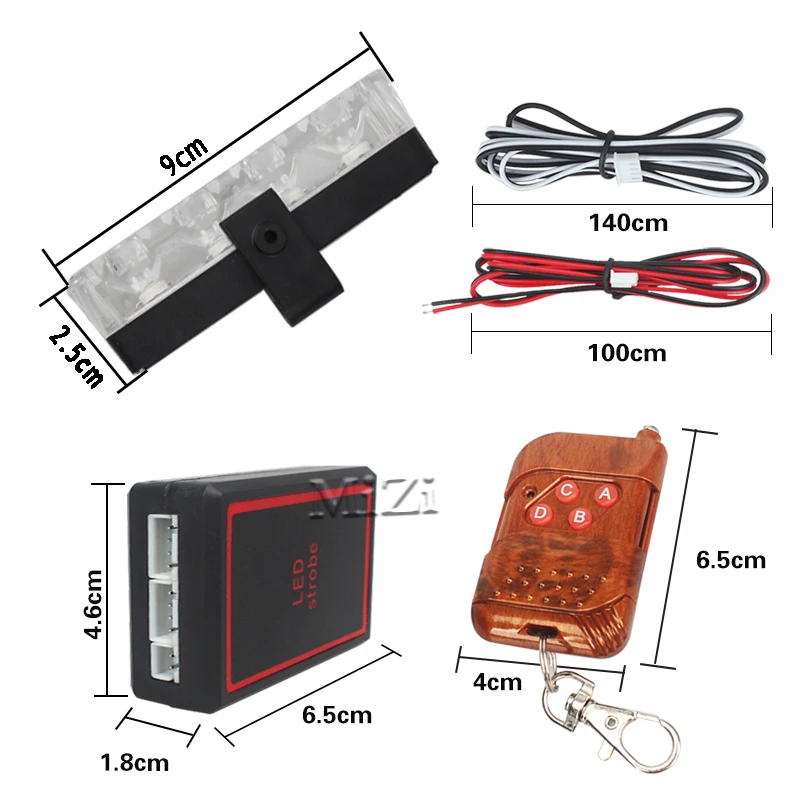 Мерцающий светильник полиции мигалкой светодиодный s стробоскопы Беспроводной