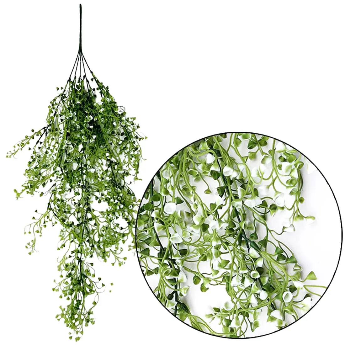 White 85cm 85 см/120 см искусственные Висячие цветочные растения искусственная Виноградная лоза ивовые цветы из ротанга искусственные растения для украшения стен дома и сада - Цвет: White 85cm