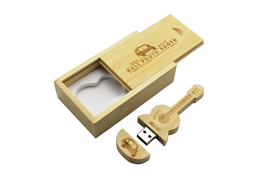 Флеш-накопитель usb с логотипом TEXT ME maple bamboo walnut guitar+ box, 4 ГБ, 8 ГБ, 16 ГБ, 32 ГБ, 64 ГБ, usb 2,0, подарок для фотосъемки