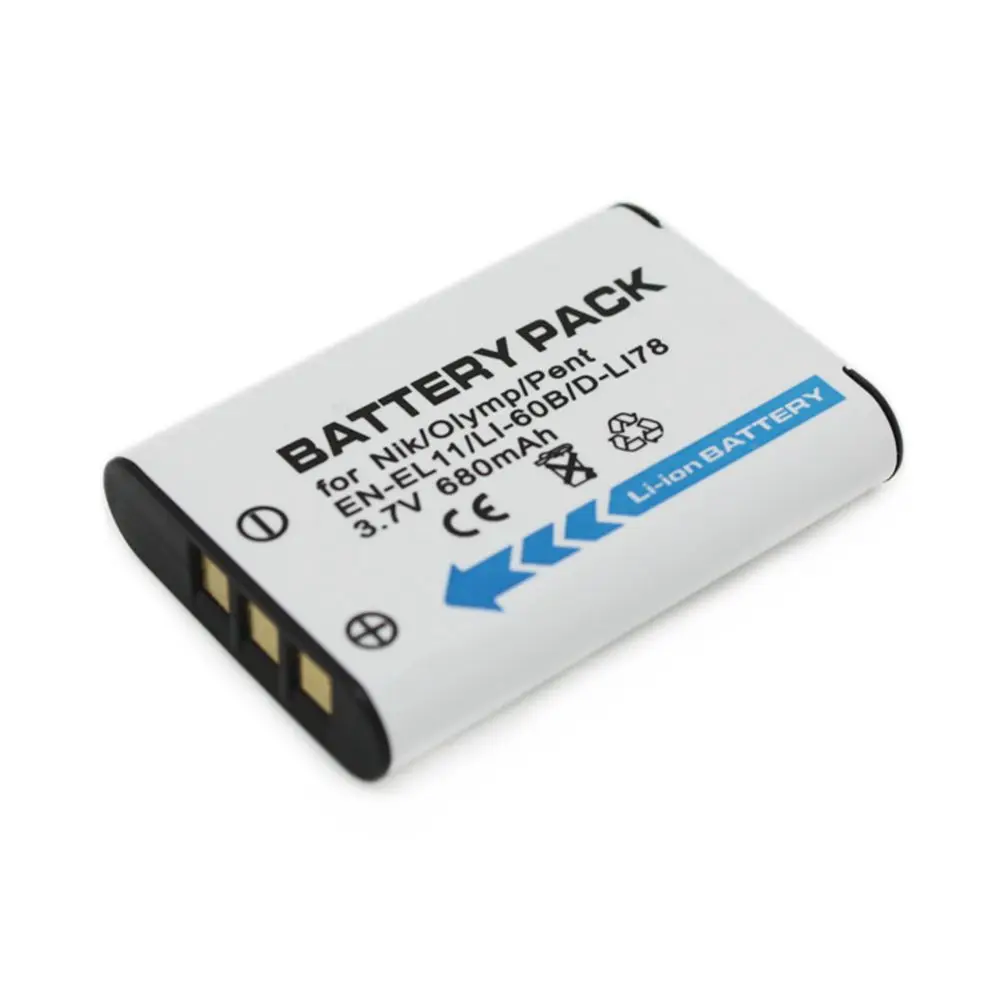 WHCYonline 680mAh EN-EL11 EN EL11 ENEL11 LI-60B D-Li78 батарея для цифровой камеры Nikon D40 D40X D60 D3000 D5000 |