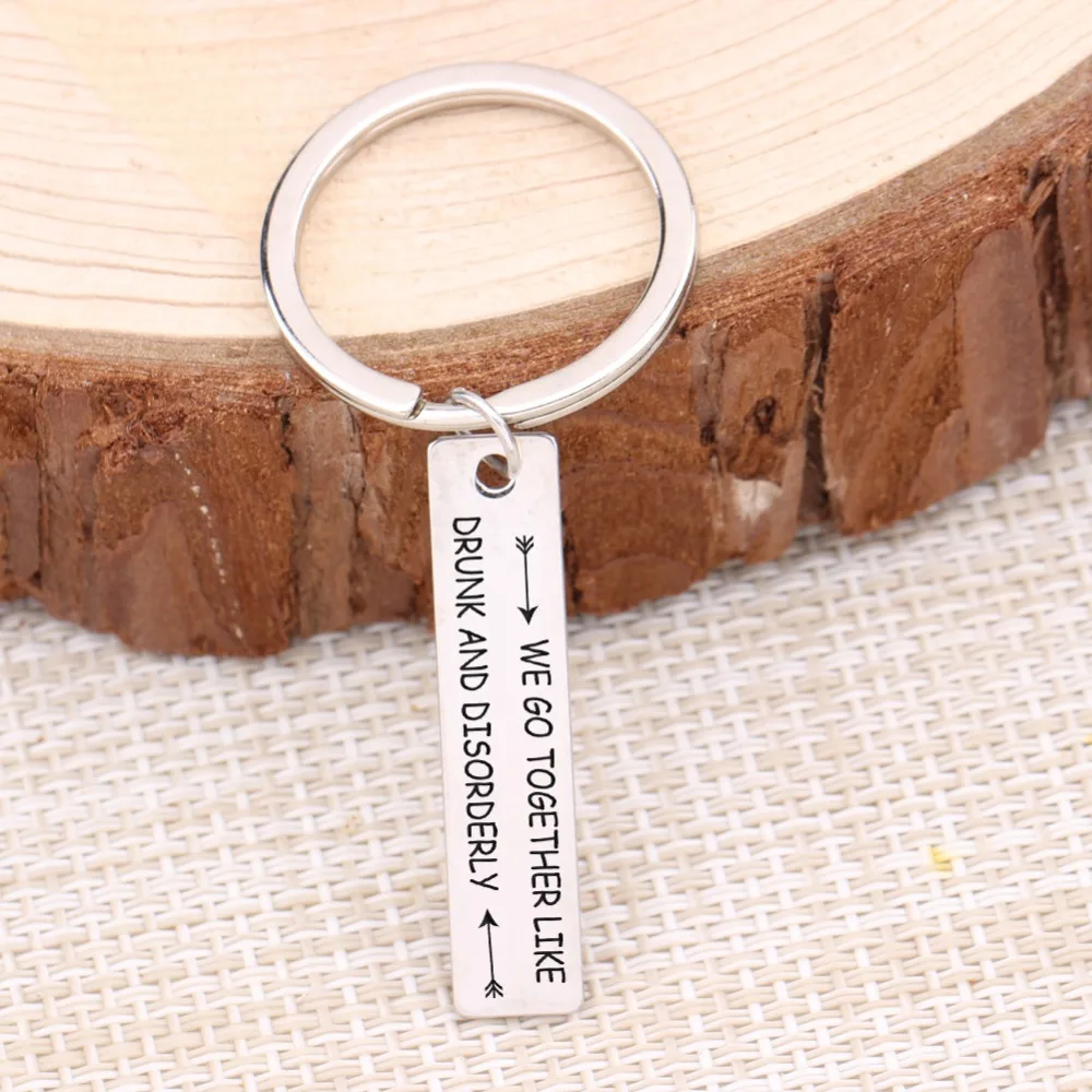 We Go Together брелок для лучших друзей Забавный сувенир дружбы мальчиков и девочек