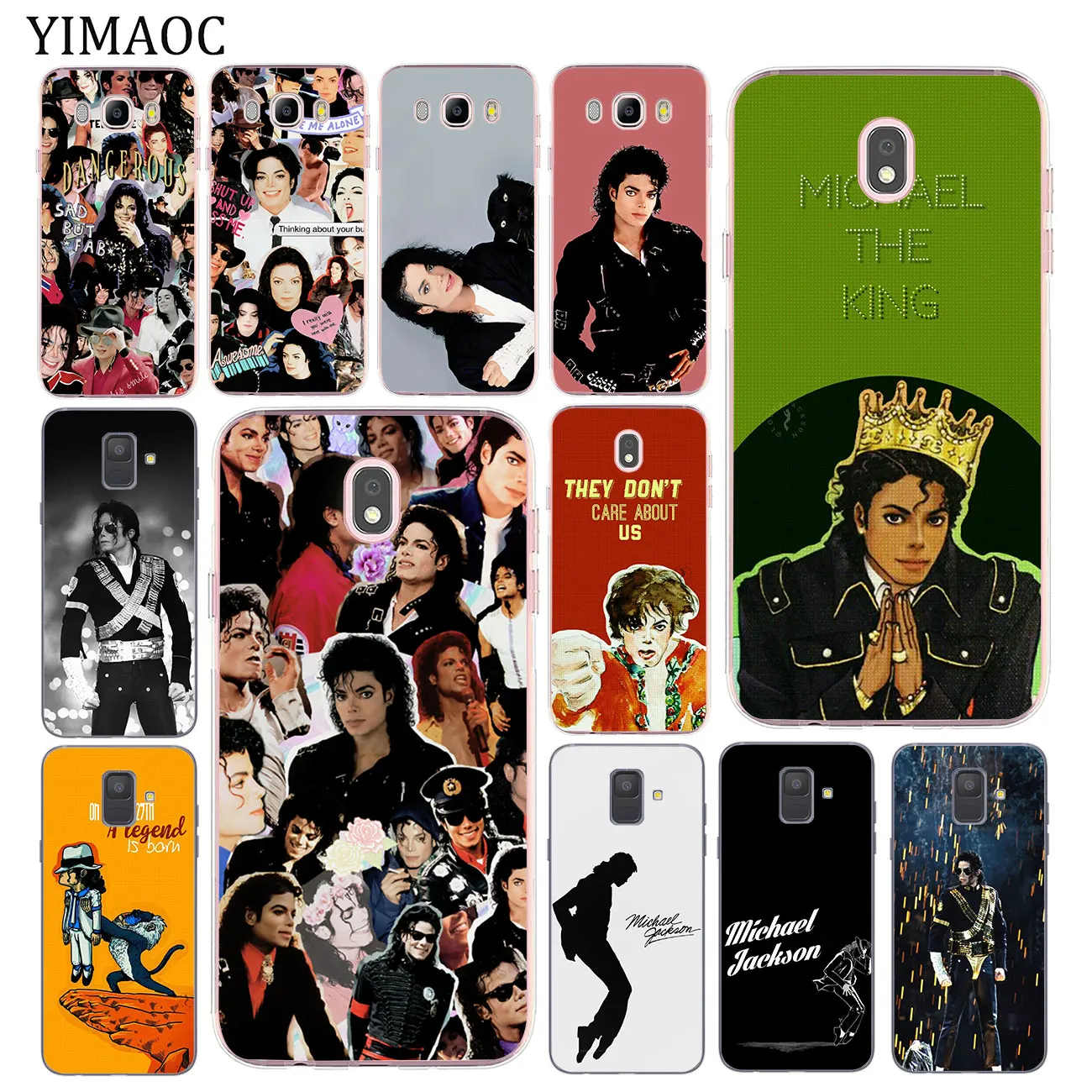 Мягкий силиконовый чехол для телефона michael jackson Samsung Galaxy J8 J3 J4 J5 J6 J7 Duo 2017 A2 Core A5 2016 A9