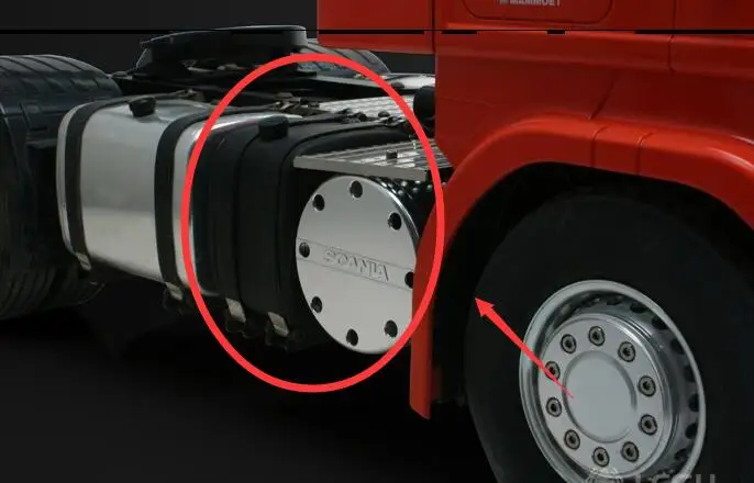 Металлическая выхлопная труба с глушителем для грузовика 1/14 tiiya 8x8 6x6 4x4 mud 4X4 56327 56323