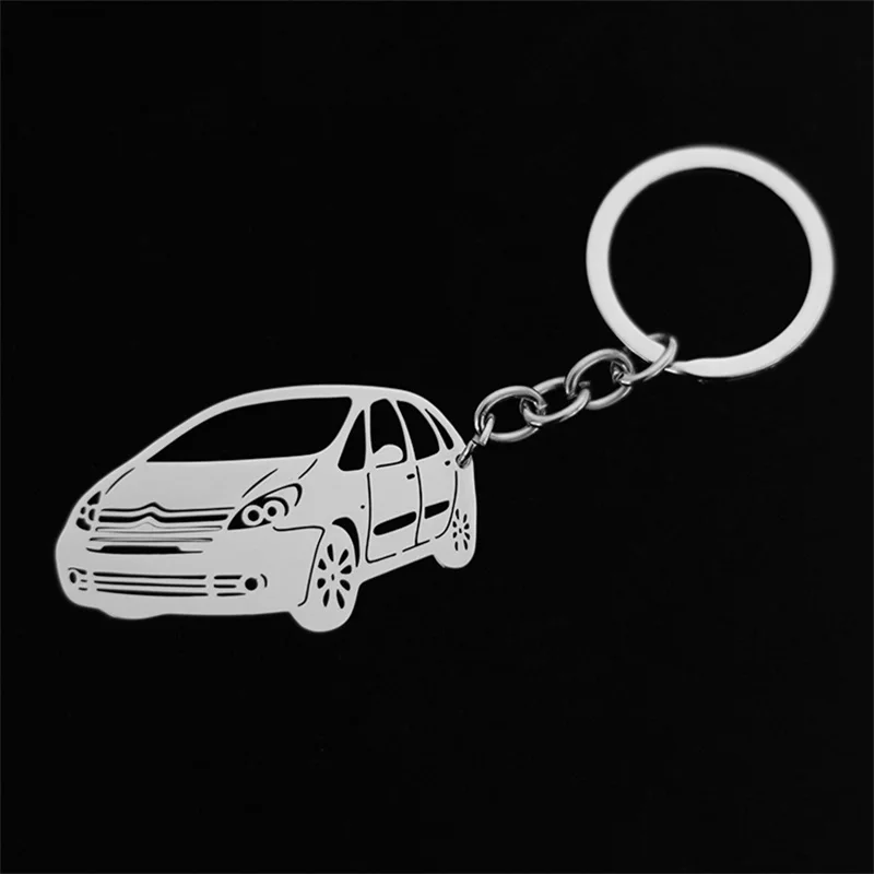 Полый брелок из нержавеющей стали для Citroen sedan ключей Ювелирное Украшение |