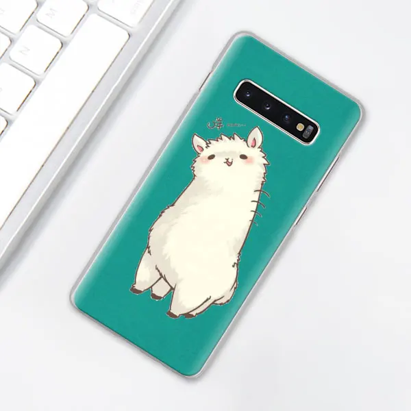 006 Милый ламы Альпака чехол для телефона для samsung Galaxy S10e S10 плюс S7 S8 S9 Plus, Note 8, 9, 10, плюс S10 5G M20 M30 жесткий чехол Coque - Цвет: 006