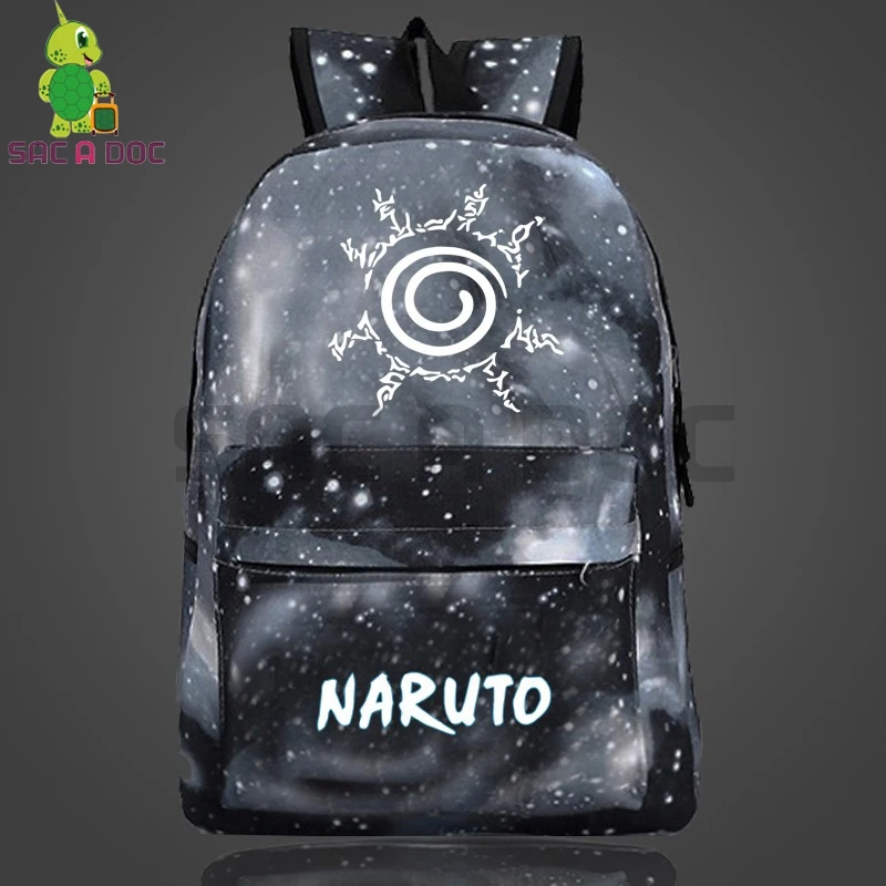 11 Galaxy Наруто рюкзак с отражающими вставками Sharingan Sasuke школьные сумки для подростков мальчиков рюкзак для девочек с отделением для ноутбука Звездная ночь дорожные сумки - Цвет: 11
