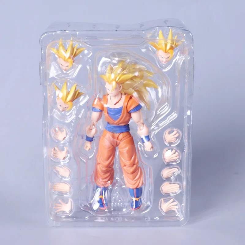 SHF S. H. Figuarts Dragon Ball Z Super Saiyan 3 Son Goku ПВХ фигурка Коллекционная модель игрушки |