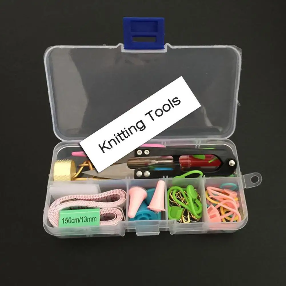 1 Набор вязальных аксессуаров DIY инструментов для вязания крючком крючок стежка