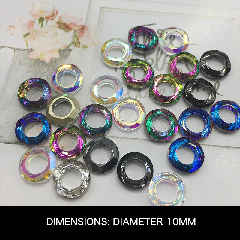 10 шт. кольцо Ангела хрустальные стелы разы красочные бриллианты Русалка Аврора 3D