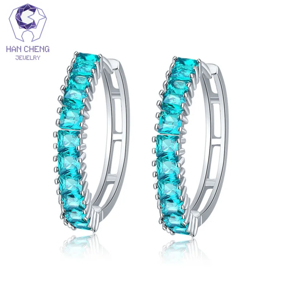 HanCheng новые модные классические петли AAA циркон камень драгоценный круглый
