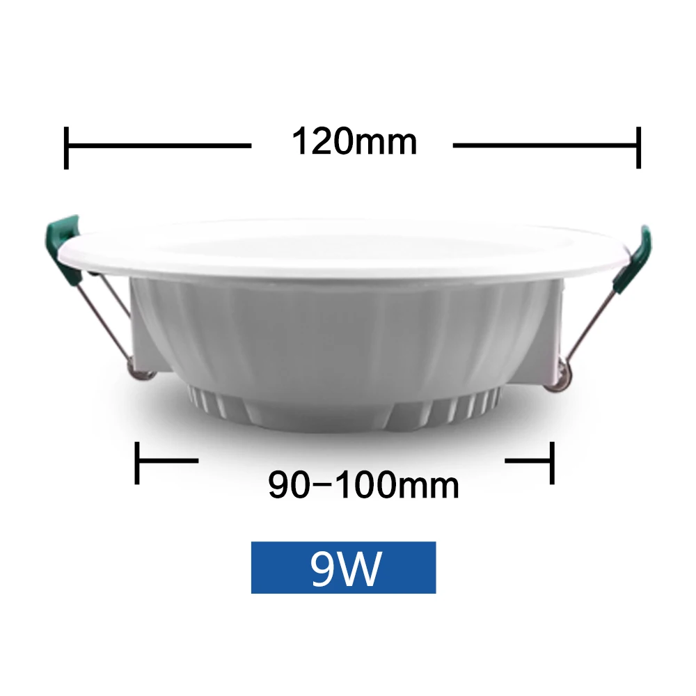 LED Downlight 9W DC 12 В светодиодный светильник 5 Вт 9 Вт 12 Вт 15 Вт 18 Вт Светодиодный Потолочный встраиваемый сетчатый светильник круглый встраиваемый светильник с низким напряжением 12 вольт светильник ing - Испускаемый цвет: LED Downlight 9W