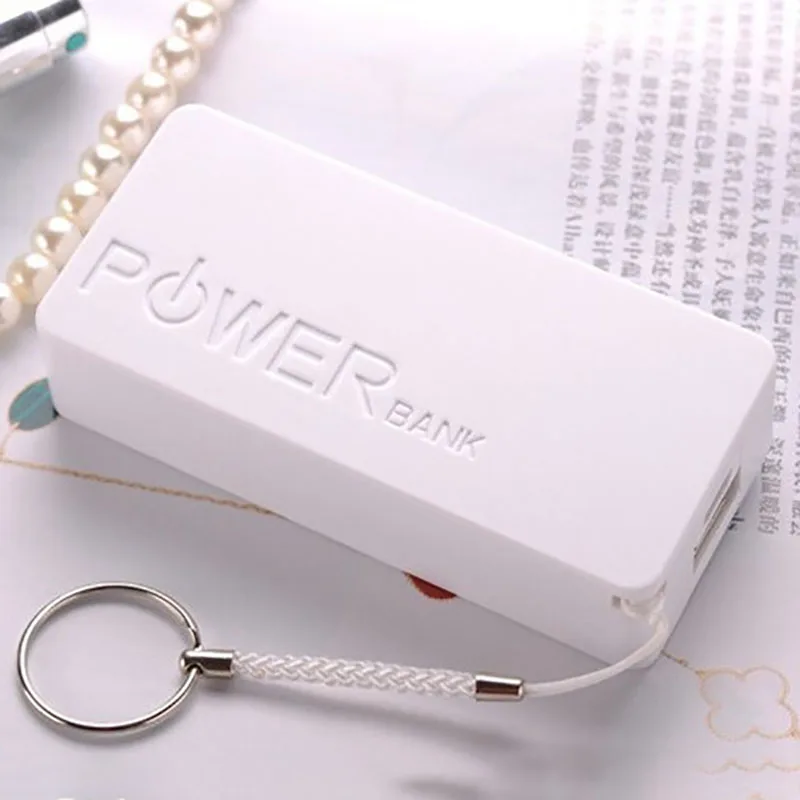 2x18650 одиночный USB DIY портативный пластиковый Аккумулятор Внешний Аккумулятор Чехол Коробка Внешний аккумулятор коробка для DIY комплект внешний аккумулятор 18650 5600mAh