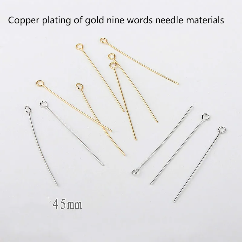 DIY серьги ожерелье аксессуары для ручной цепи фурнитура медное покрытие белое