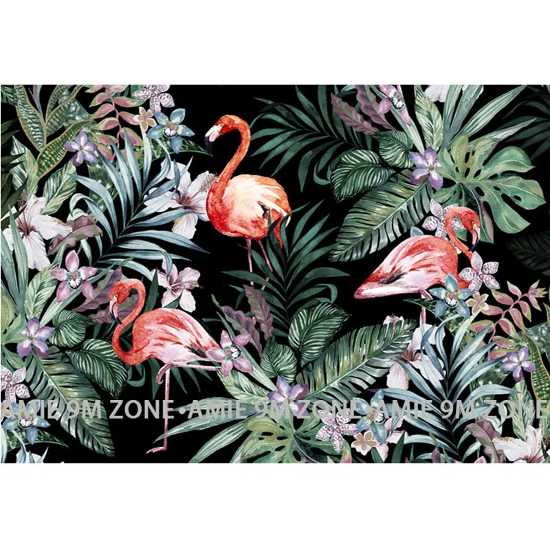 Художественные обои Tuya для кухни комнаты пальмовый лист фламинго картина