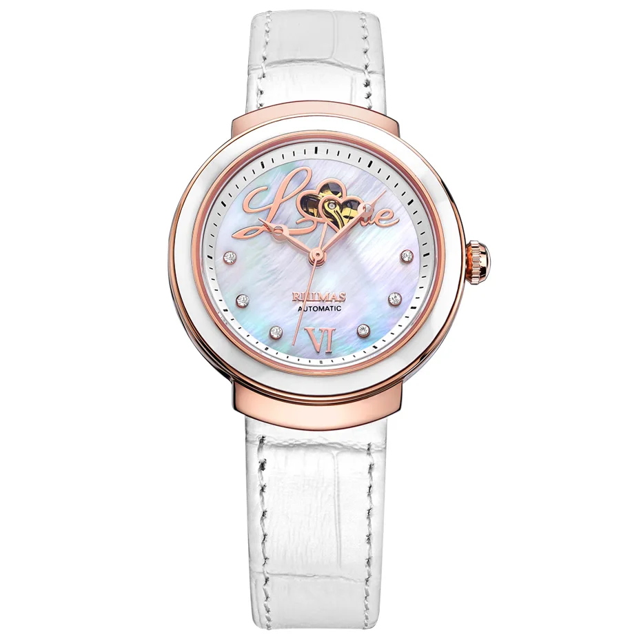 Montre Femme, автоматические часы для женщин, Топ бренд, роскошные женские платья,, модные наручные часы для девочек, повседневные водонепроницаемые часы, reloj mujer