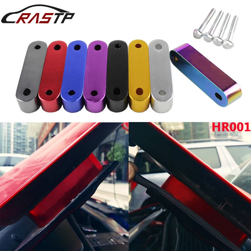 RASTP-высокое качество алюминиевые стояки капота с 4 шт. крыло шайбы для Honda Civic 92-95 EG/96-00 EK С Логотипом RS-HR001