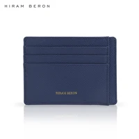 Хирам берон держатель кредитной карты унисекс мини бумажник RFID Блокировка ID карты бесплатно Индивидуальные Короткие из натуральной кожи бумажник чехол для карт