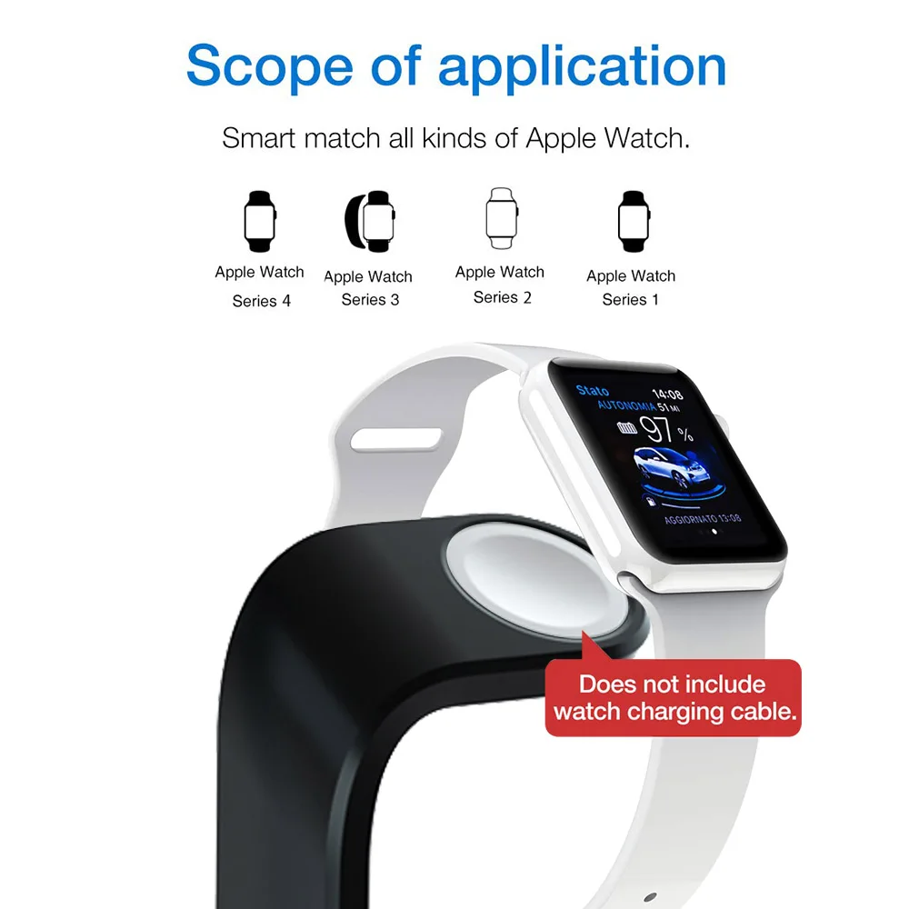 Беспроводное зарядное устройство 3 в 1 10 Вт для Apple Watch 5 4 2 iPhone 11 XR XS Max X 8 Samsung S10 S9 S8