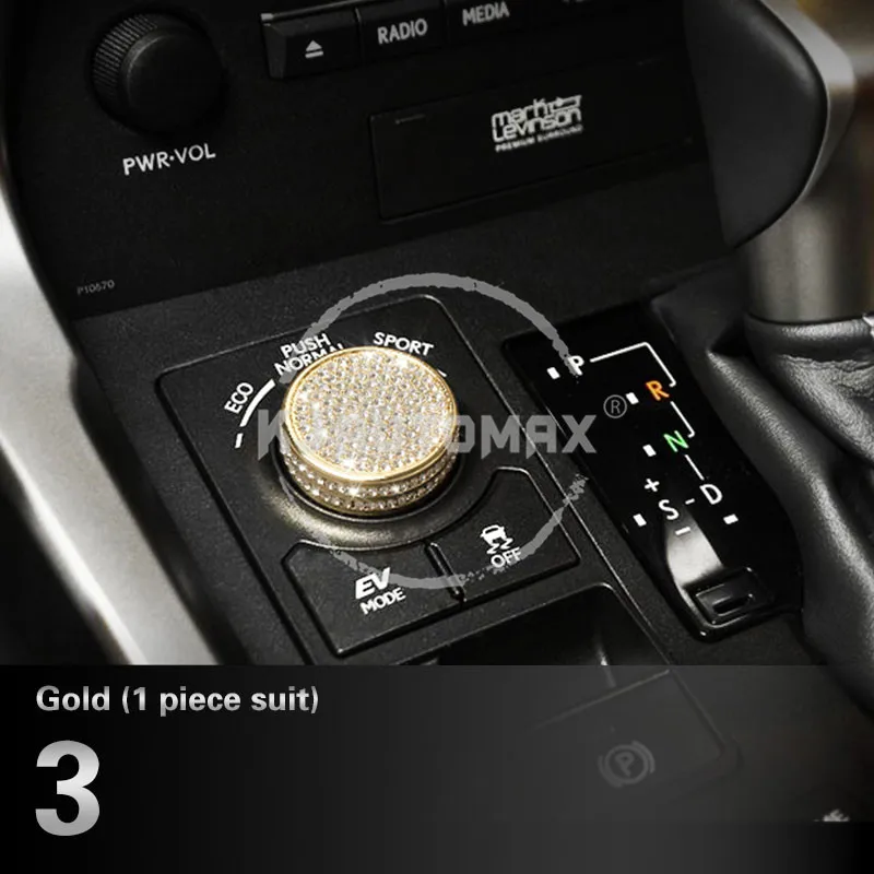 KJAUTOMAX кнопка запуска двигателя ручка с логотипом RingInstrument Outle часы для LEXUS NX200 200t 300h Кристальное украшение