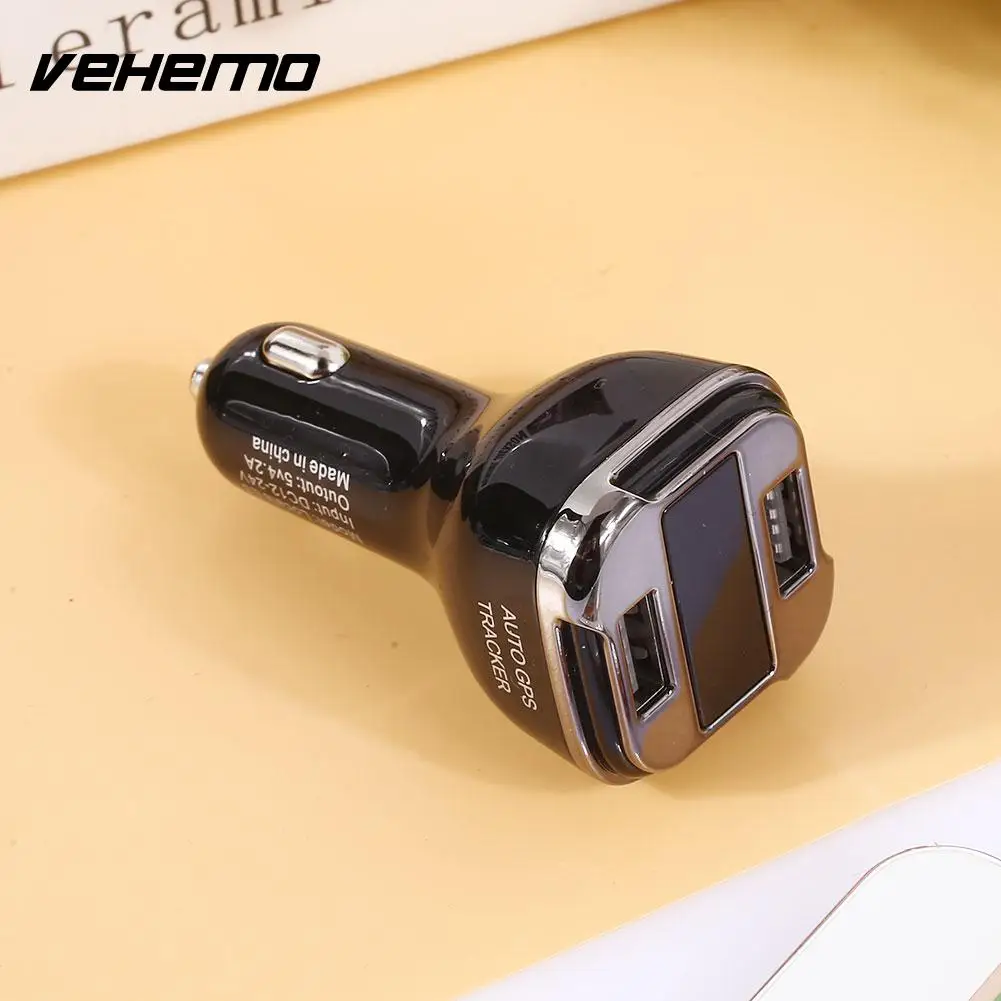 Vehemo 12 24 В OLED автомобильное зарядное устройство адаптер для зарядки GPS USB вольтметр